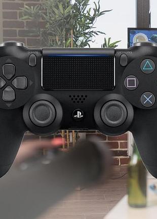 Бездротовий джойстик геймпад з подвійною вібрацією ps4 doubleshock для приставки та комп'ютера
