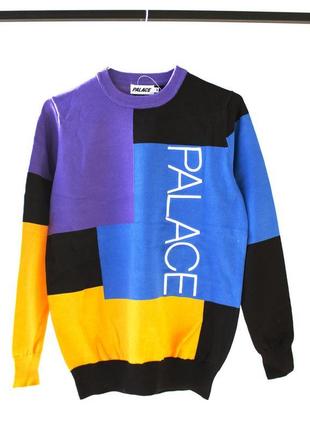 Свитшот palace blue/black/yellow