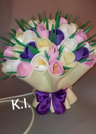 Світильник настільний "букет крокусів"