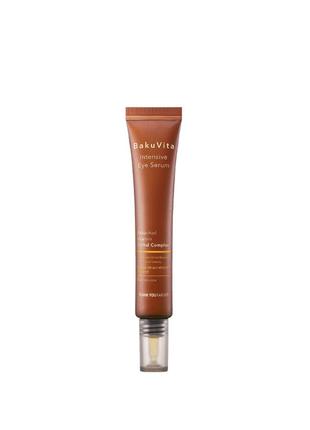 Сыворотка для зоны на вокруг глаз с бакучиолом и витаминами c и e thank you farmer bakuvita intensive eye serum 30 ml