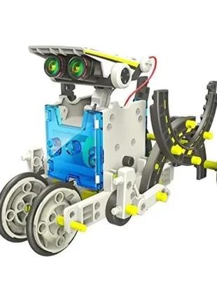 Развивающий конструктор робот 14 в 1 с солнечной панелью и моторчиком solar robot kit3 фото
