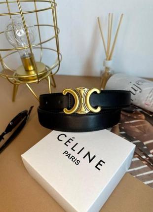 Ремень пояс женский кожаный в стиле celine / ремінь пояс жіночий в стилі celine