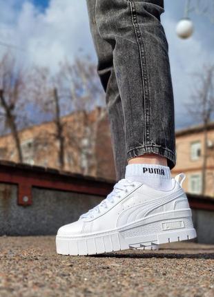 Кросівки puma mayze wedge оригінал. натуральна шкіра. 363 фото