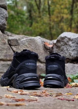 Жіночі зимові черевики skechers stamina оригінал. натуральна з...5 фото