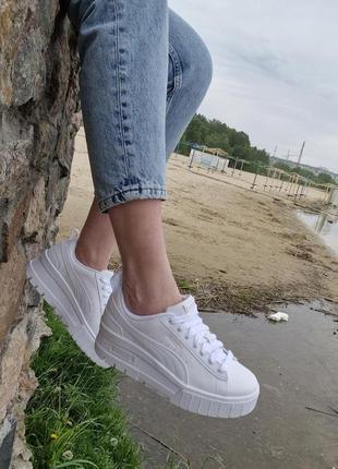 Кросівки puma mayze wedge оригінал. натуральна шкіра. 368 фото