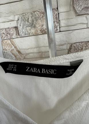 Короткий білий сатиновий комбінезон з бантом zara7 фото