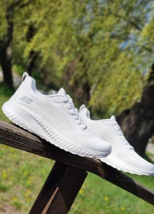 Жіночі кросівки skechers bobs squad chaos-face off white оригі...3 фото