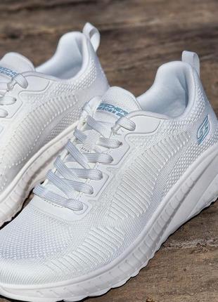 Жіночі кросівки skechers bobs squad chaos-face off white оригі...5 фото