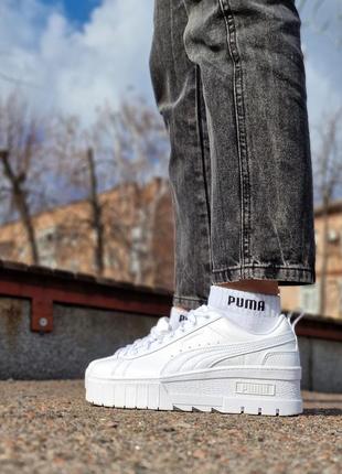 Кросівки puma mayze wedge оригінал. натуральна шкіра. 404 фото