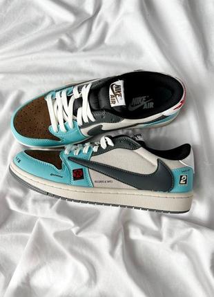 Чоловічі кросівки nike x travis scott x air jordan 1 low og sp jackboys joint bmw