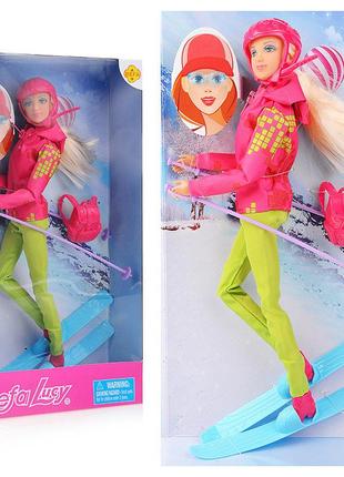 Игровой кукольный набор кукла-лыжница defa lucy