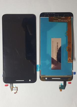 Дисплей (екран) lenovo vibe c2, k10a40 із сенсором чорного кол...
