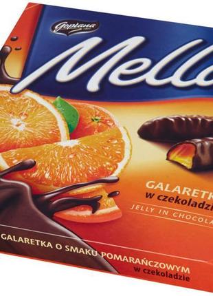 Цукерки шоколадні galaretka mella з апельсиновим соком magneti...