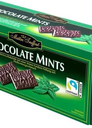 Цукерки шоколадні з начинкою зі смаком м'яти chocolate mints, ...