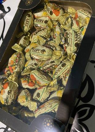 Цукерки "цитрус" (апельсин, лайм, памело, кунжут, фундук, asal...