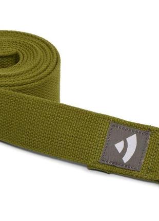 Ремень для йоги asana belt от bodhi оливково-зеленый 250x3.8 см1 фото