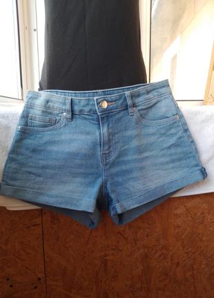 Брендовые джинсовые шорты стрейч2 фото