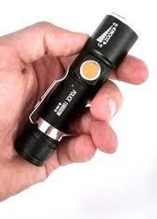 Фонарь аккумуляторный от usb диод т6 bl616