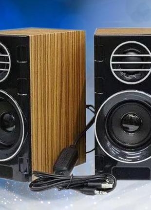 Комп'ютерні колонки музичні акустична система для пк та ноутбука ukc ft-2o3i