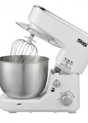 Кухонный комбайн тестомешалка dsp kм-3030 белый