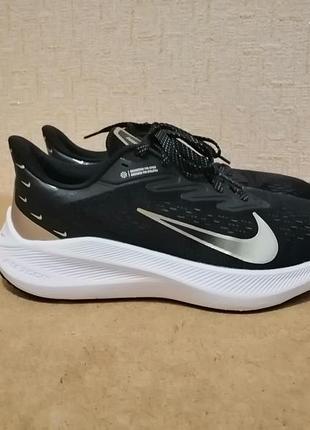 Кроссовки nike zoom winflo 7 premium на стопу 25 см black metallica gold grain состояние новых