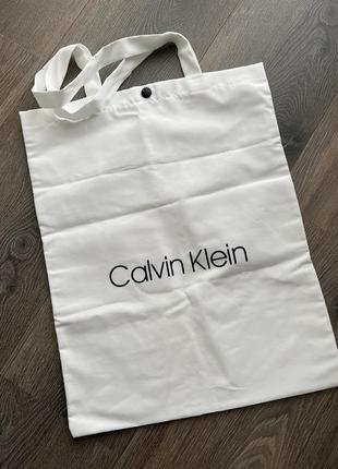 Белый шоппер оригинал calvin klein1 фото