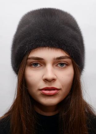 Шапка из норки женская