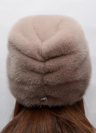 Модная норковая женская шапка3 фото