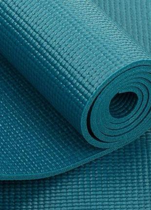 Килимок для йоги bodhi asana mat петрол 183x60x0.4 см (в пакованні)4 фото