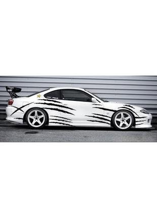 Наклейка на авто "царапины 1." размер 20х62см любая наклейка, надпись или изображение под заказ.