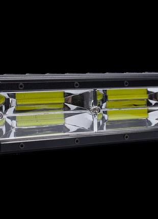 Фара led прямоугольная (chip cob) 144w 6000k (4 диода) (24см x 8см x 6см)