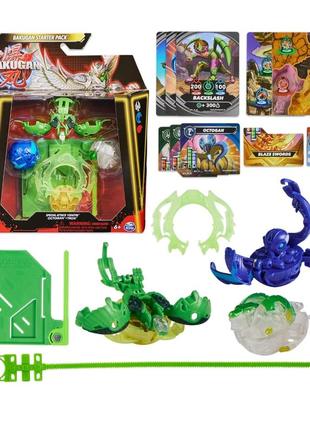 Бакуган bakugan starter 3-pack, special attack ventri, octogan and tro