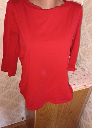 Красная кофта рукав 3⁄4