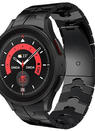 Металевий ремінець iron для samsung galaxy watch 6 44mm чорний...