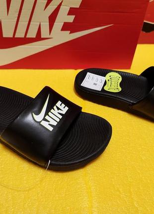 Nike. оригинал. вьетнам. шлепанцы nike kawa slide fun black.9 фото