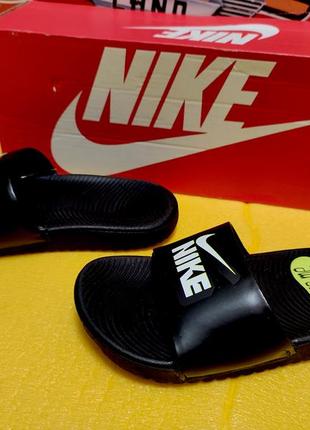 Nike. оригинал. вьетнам. шлепанцы nike kawa slide fun black.10 фото