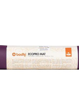 Коврик для йоги bodhi ecopro diamond каучуковый фиолетовый 185x60x0.6 см7 фото