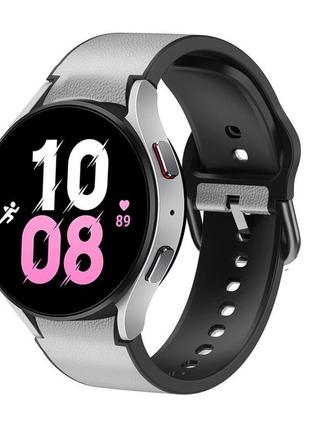 Шкіряний ремінець west для samsung galaxy watch5 40mm / 44mm/ ...