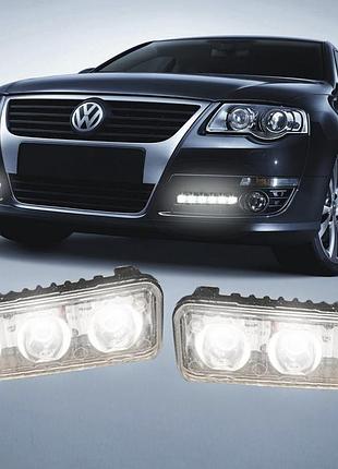 Качественные led дхо металлический корпус! по 3 диодов в каждой. 12в. светодиодные дневные ходовые огни.