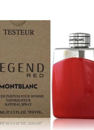 Оригінал montblanc legend red 100 ml tester парфумована вода