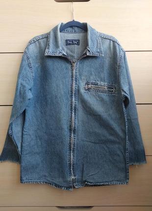 34-38р. джинсовая ветровка рубашка или в подарок