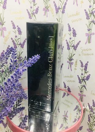 Mercedes-benz club black men туалетна вода чоловіча, 50мл.