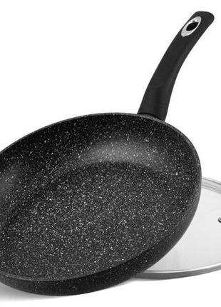 Сковорода з кришкою індукційне мармурове покриття edenberg eb-4108 22 см2 фото