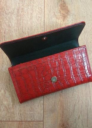 Жіночий гаманець клатч із натуральної шкіри.4 фото