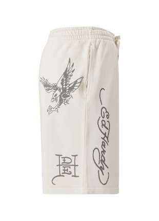 Спортивні шорти ed hardy death before mono white3 фото