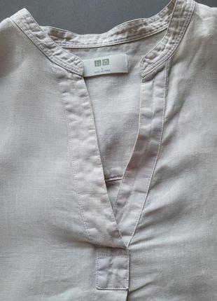 Uniqlo лляна сорочка, блузка7 фото