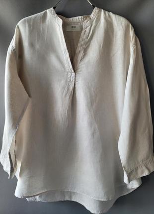 Uniqlo лляна сорочка, блузка2 фото