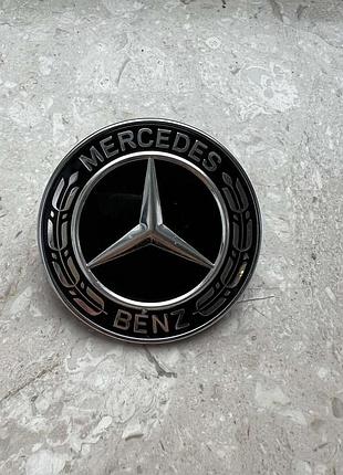 Емблема mercedes cla w117 gla w156 gla w176 чорна a0008171801