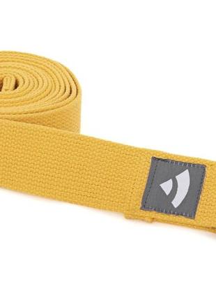 Ремінь для йоги asana belt від bodhi шафран 250×3.8 см1 фото