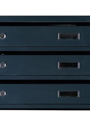 Поштовий ящик галіндустрія багатосекційний яп09а на 9 секцій антрацит 1050x390x2003 фото